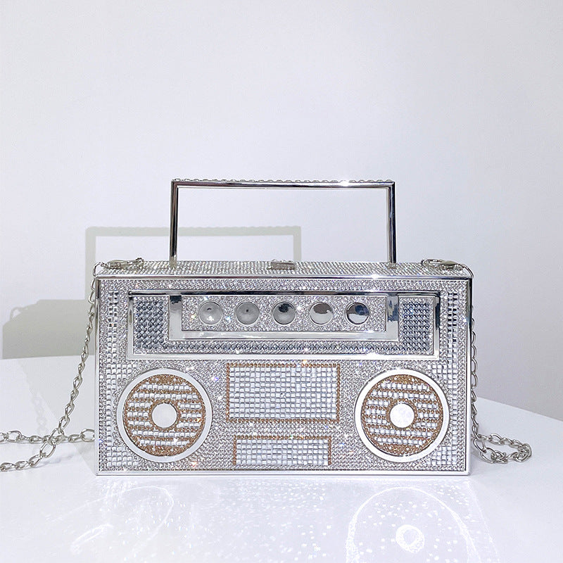Diamonds Radio Clutch