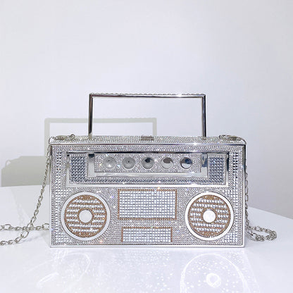 Diamonds Radio Clutch - BAGMODA