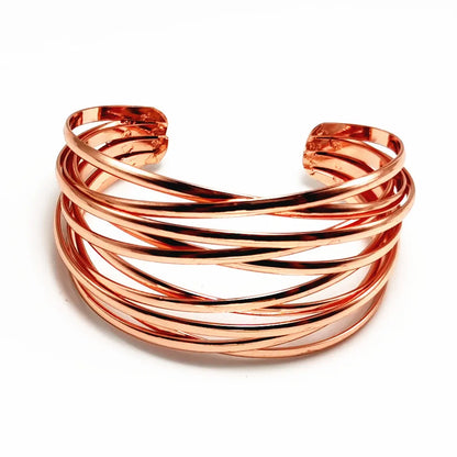 Mode Legierung Runde Kette Charms Manschette Armband Für Frauen Weibliche Gold &amp; Silber Farbe Armbänder Schmuck