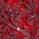 Elastic Red Bone Chest Support Sequin Embroidered Strap Camisole