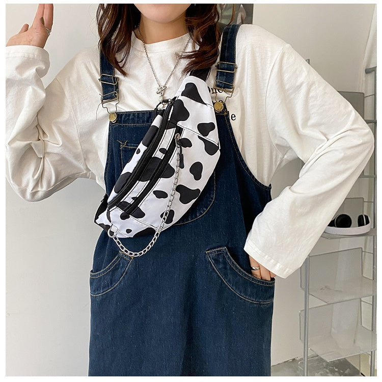 Japanese Cow Pattern Messenger Bag