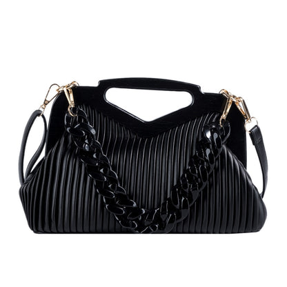 Bolsos plisados ​​triangulares 