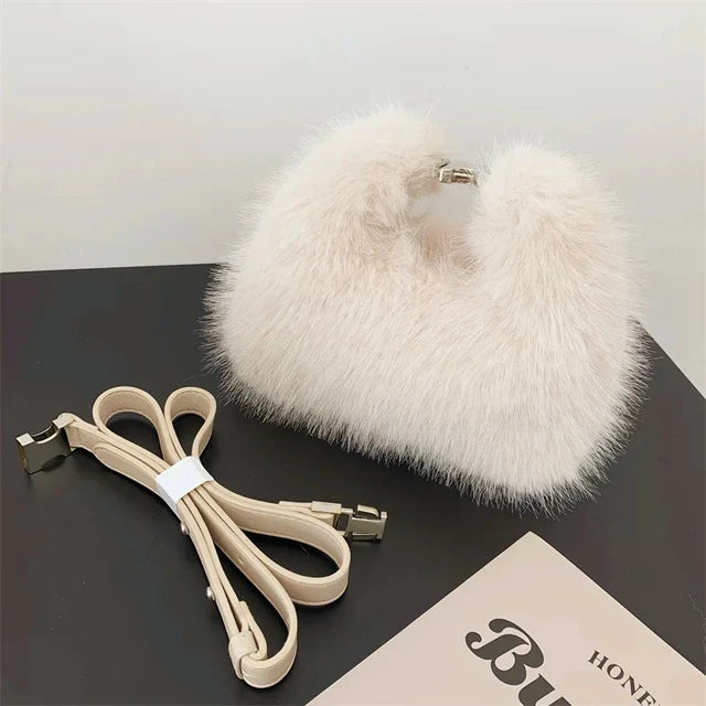 Furry Chic Shoulder Bag