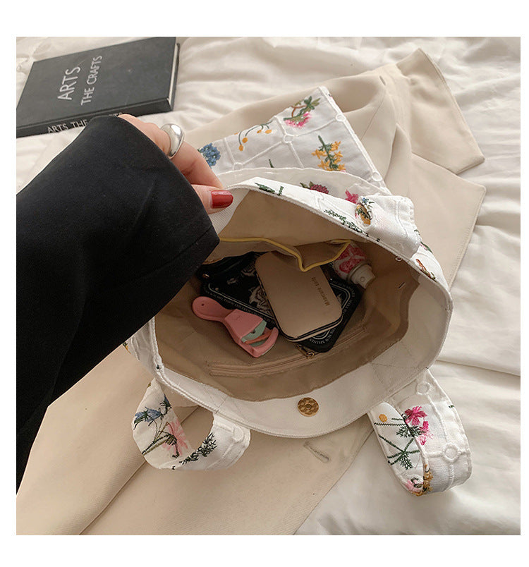 FreshVibe Vertical Canvas Bag - BAGMODA