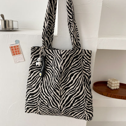 Zebra-Tragetasche aus Canvas