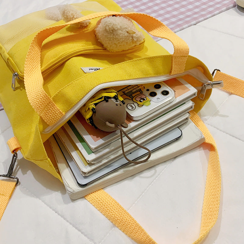 Bear Doll Multi-Purpose Canvas Bag