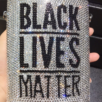 Glam BLM Diamond Clutch - BAGMODA
