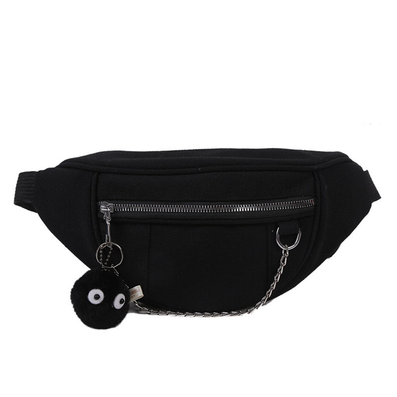 Japanese Dark Style Canvas Chest Bag