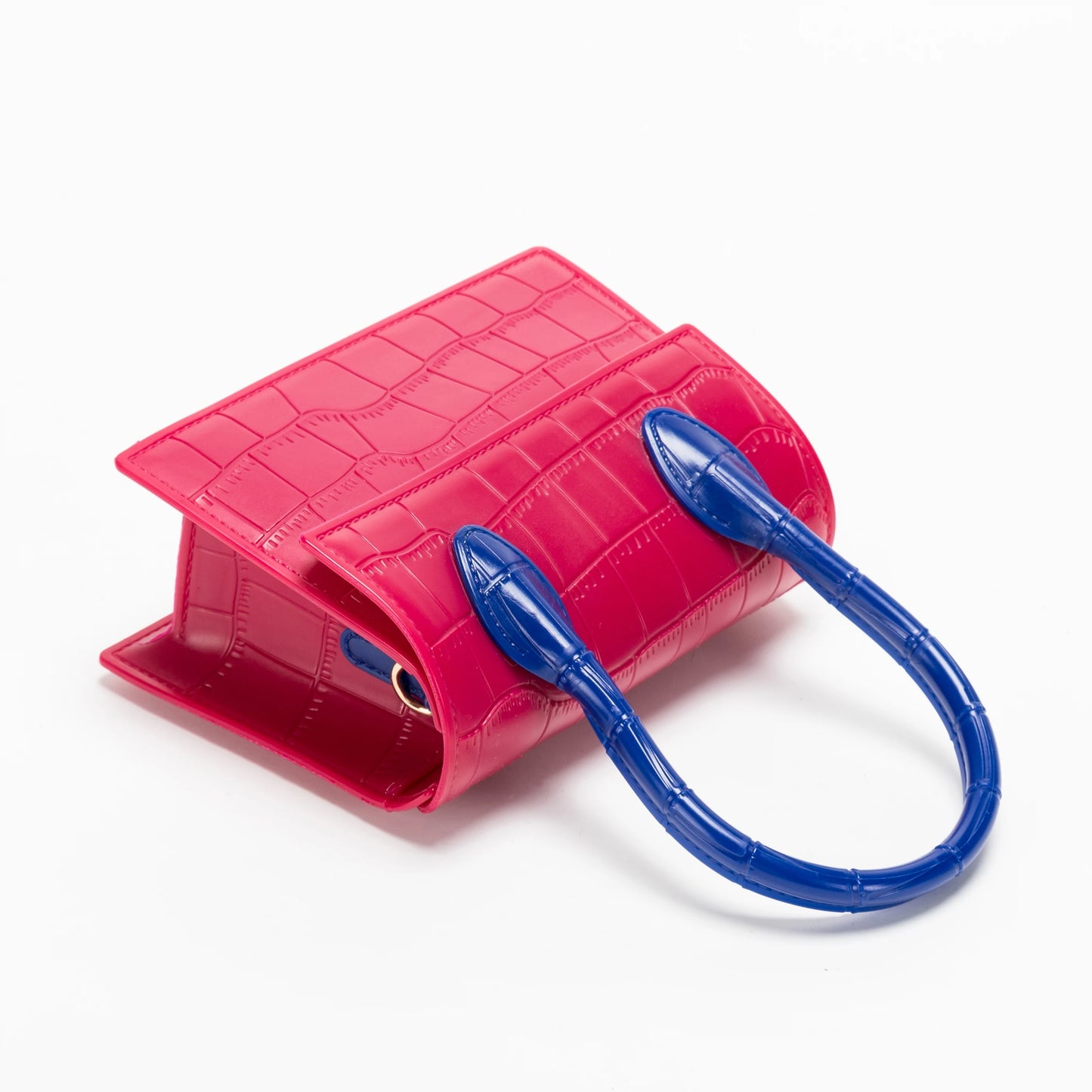 Vibrant Crocodile Pattern Jelly Mini Purse