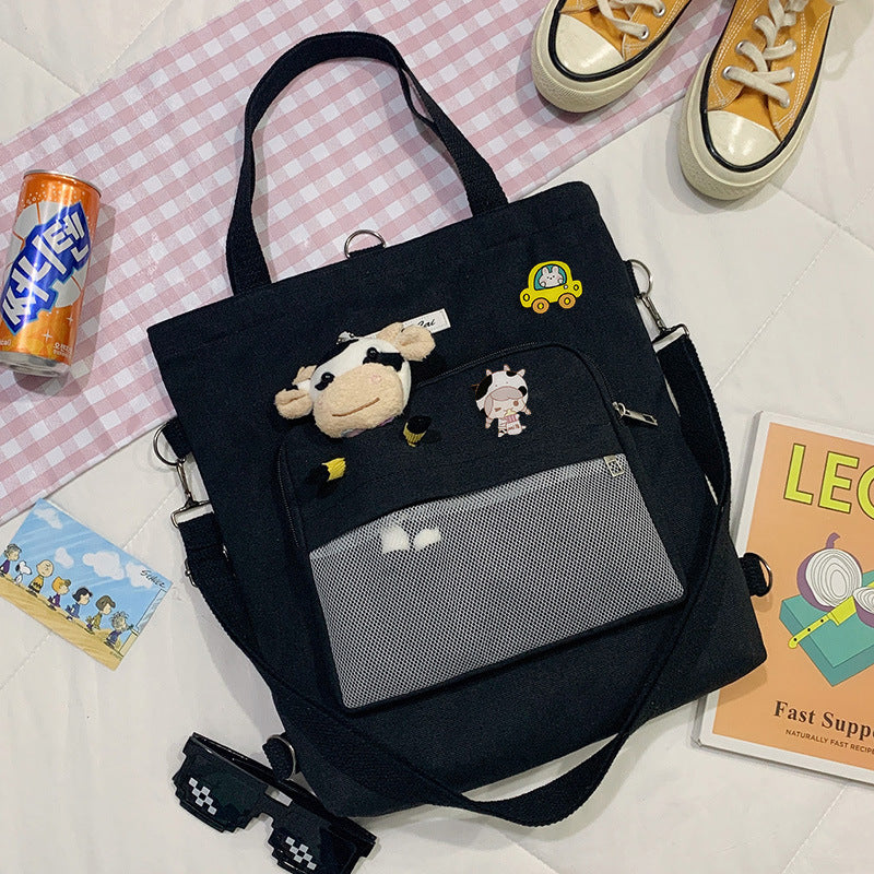 Bear Doll Multi-Purpose Canvas Bag