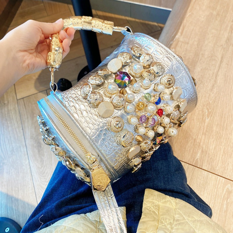 Glam Twist Cylinder Bag