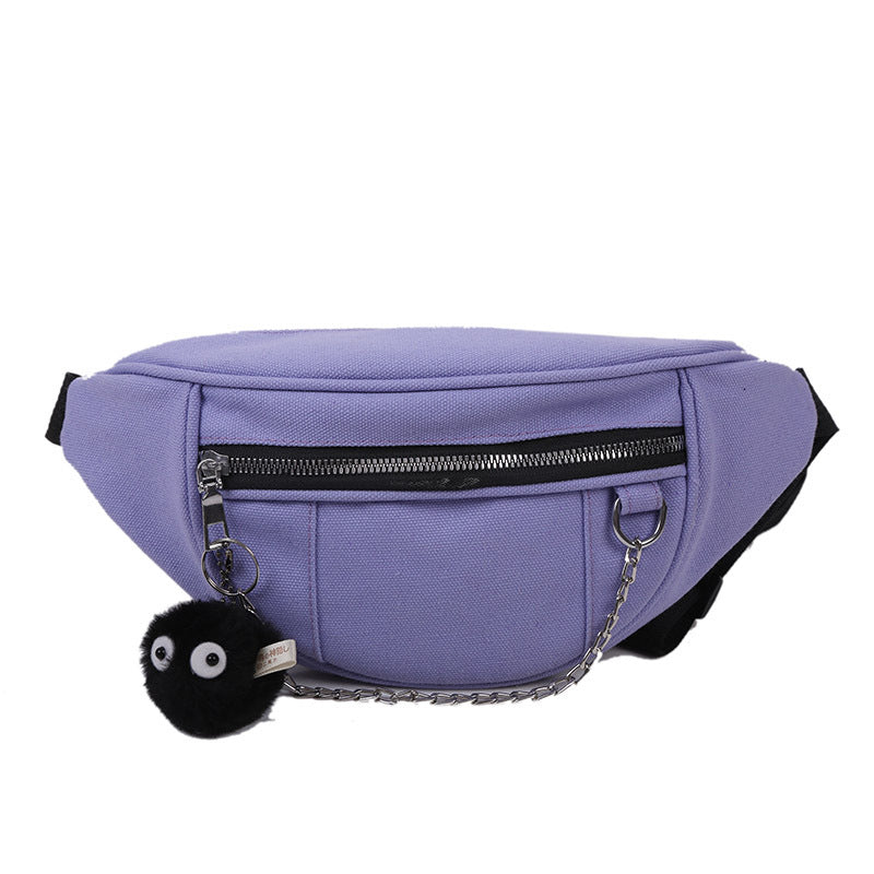 Japanese Dark Style Canvas Chest Bag