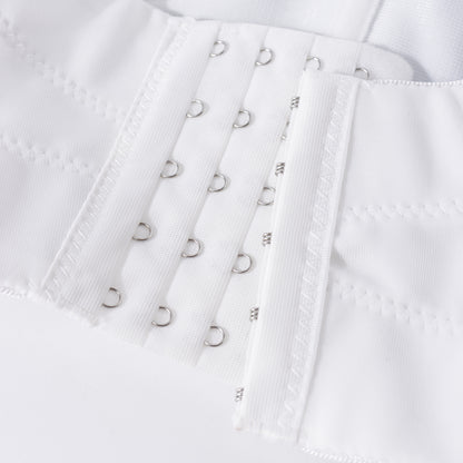 Top de malla sin tirantes con diseño de espiga de color en contraste