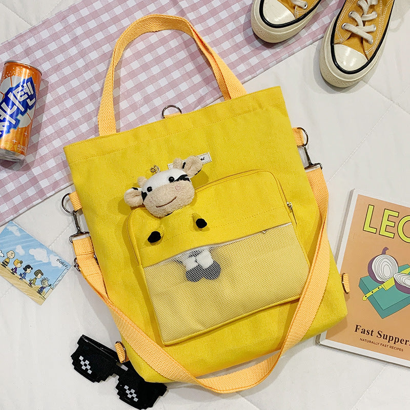 Bear Doll Multi-Purpose Canvas Bag
