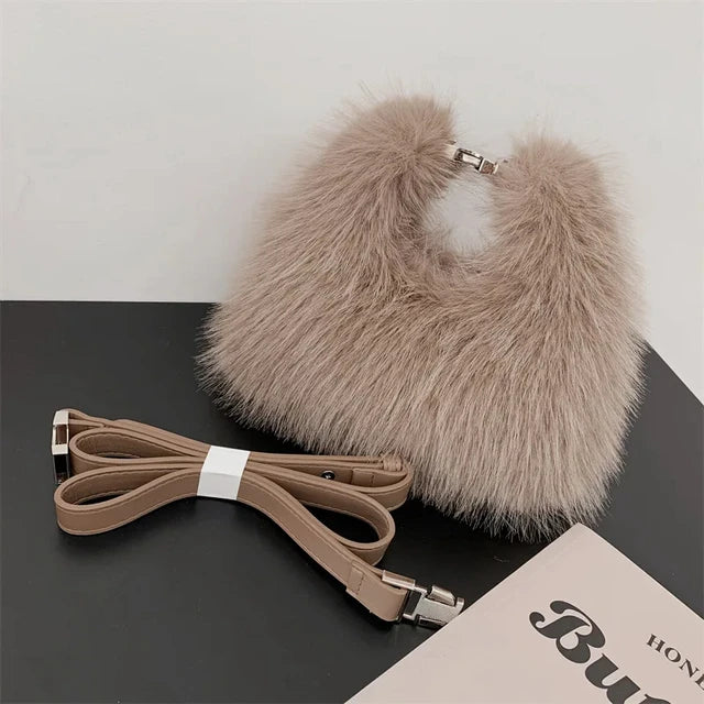 Furry Chic Shoulder Bag