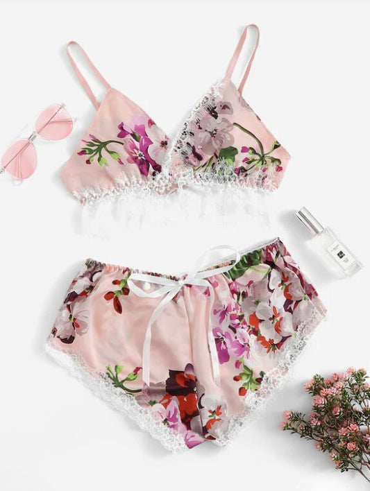 Boho Wireless Intimates Lingerie Set