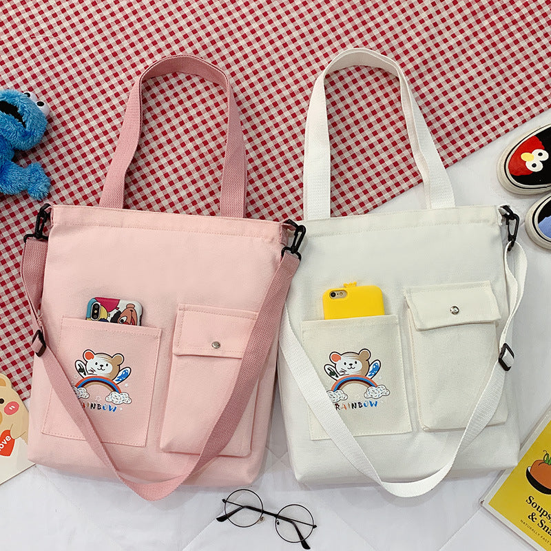 Cartoon Canvas Tote Bag