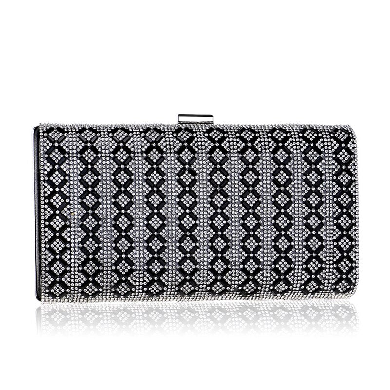 Diamonds Metal Rhinestones Beading Clutch