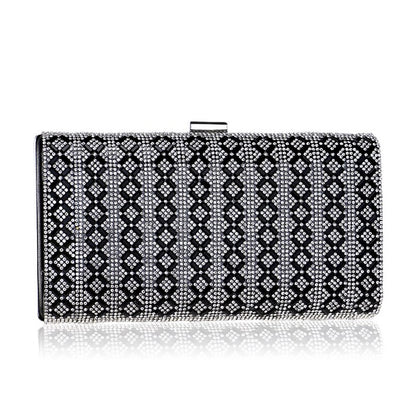 Diamonds Metal Rhinestones Beading Clutch - BAGMODA