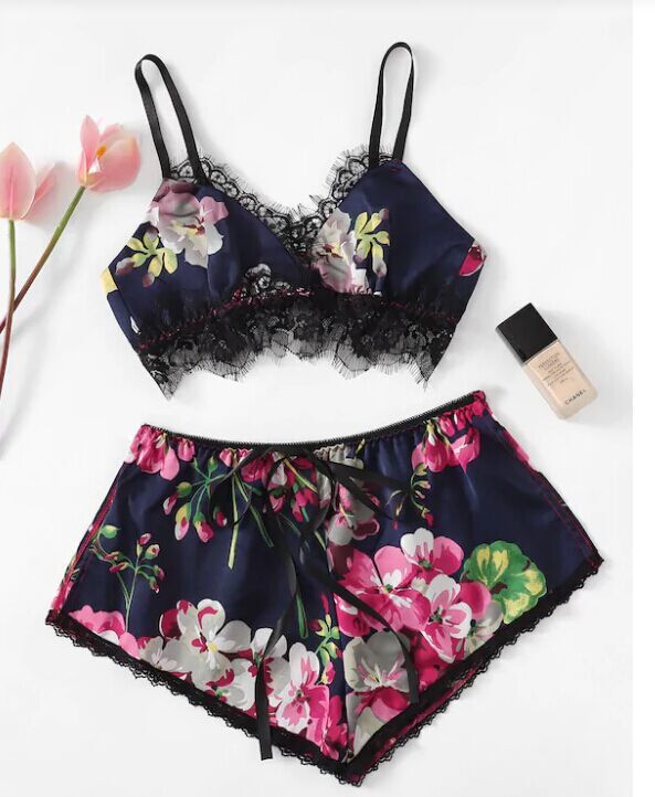 Boho Wireless Intimates Lingerie Set