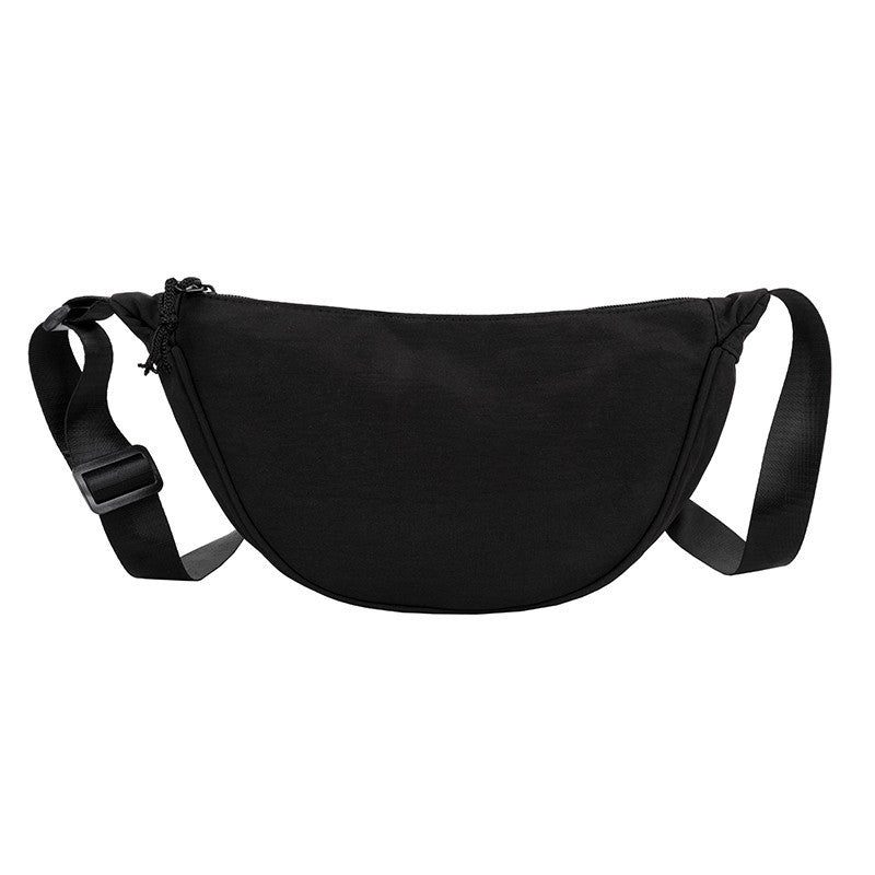 Nylon Bag Women's New Trendy Korean Version Fashion Simple One Shoulder Net Red Large Capacity Messenger Waist Bag