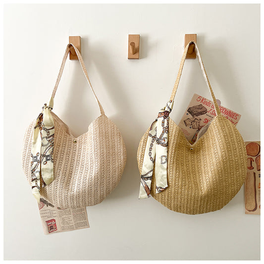 Straw Woven Round Bag