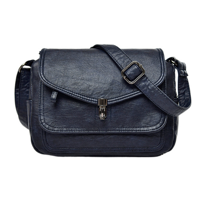 Soft leather retro crossbody bag - BAGMODA