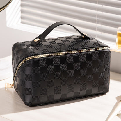 Checkered Pillow Makeup Bag - BAGMODA