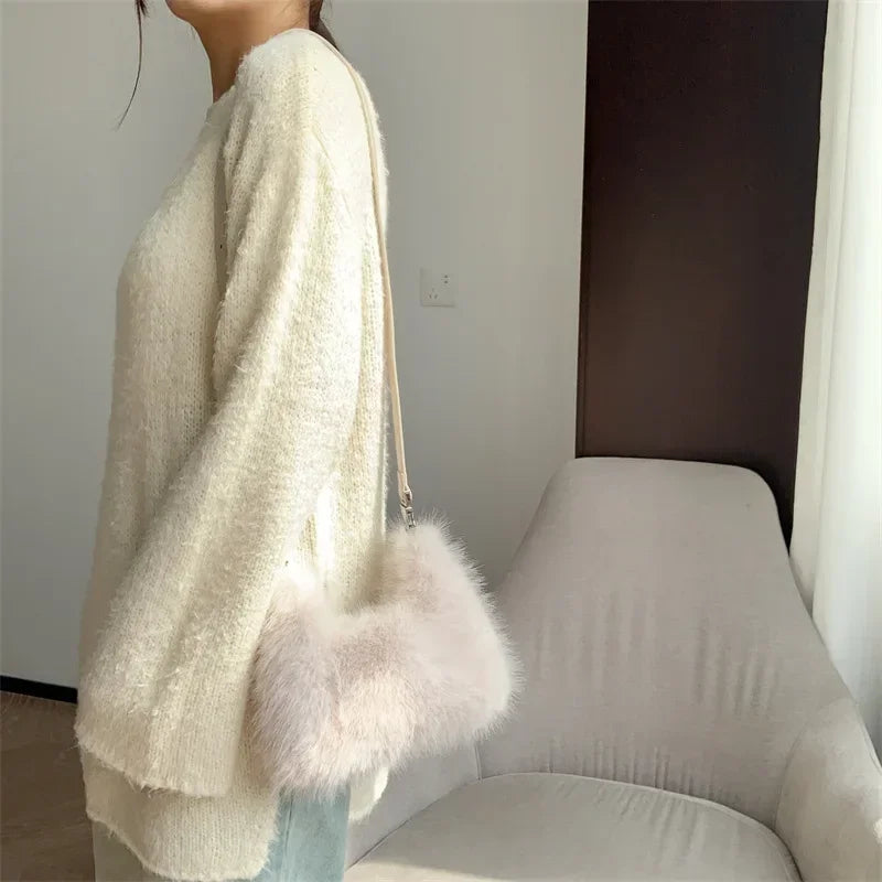Furry Chic Shoulder Bag