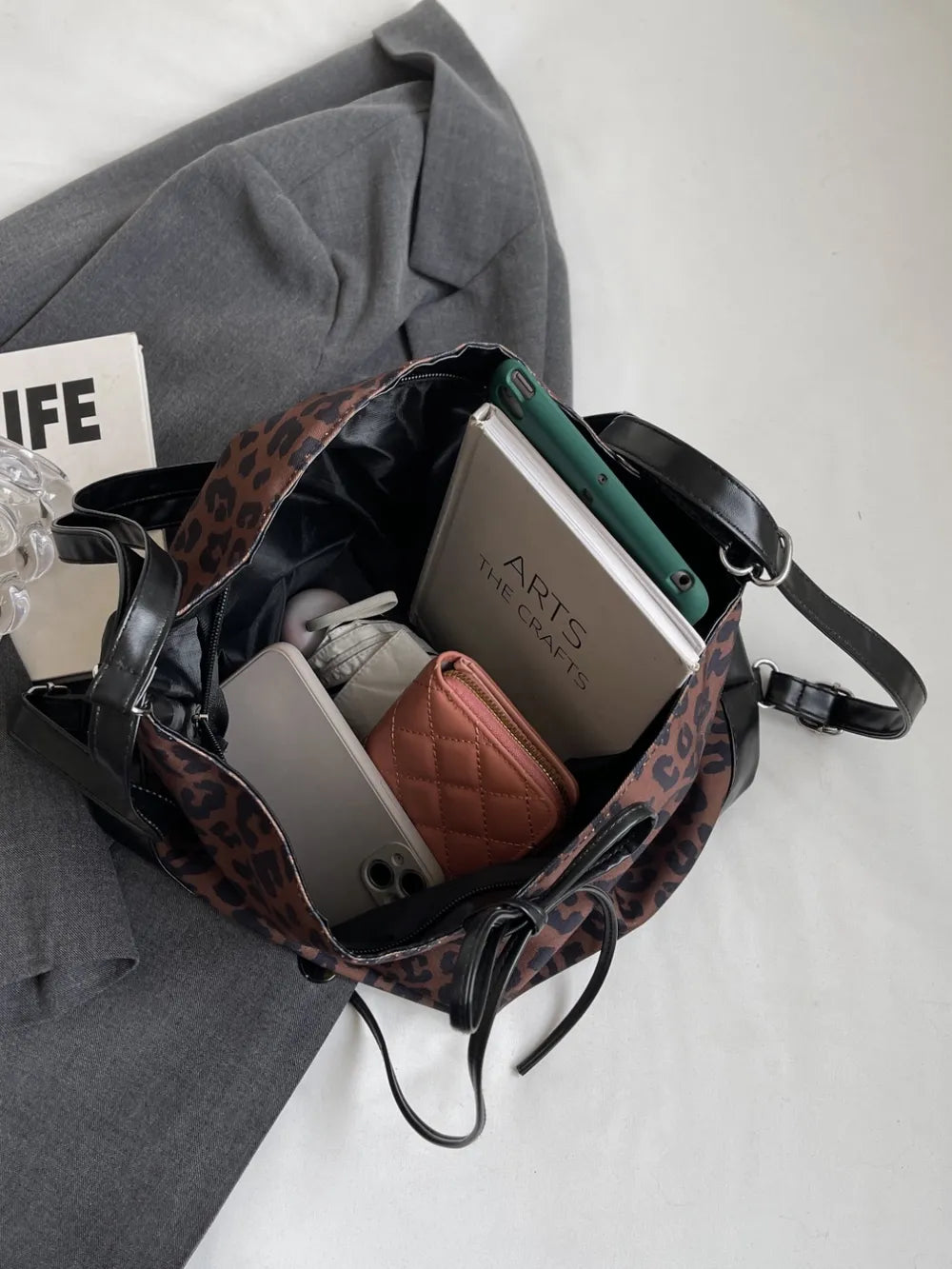 Mocha Wild Lace-Up Crossbody