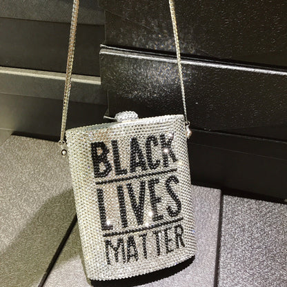 Glam BLM Diamond Clutch - BAGMODA