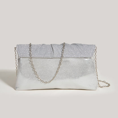 Mode Kleid Abendtasche High-End Temperament Abendtasche Plissee Glänzende Clutch Tasche Damentasche