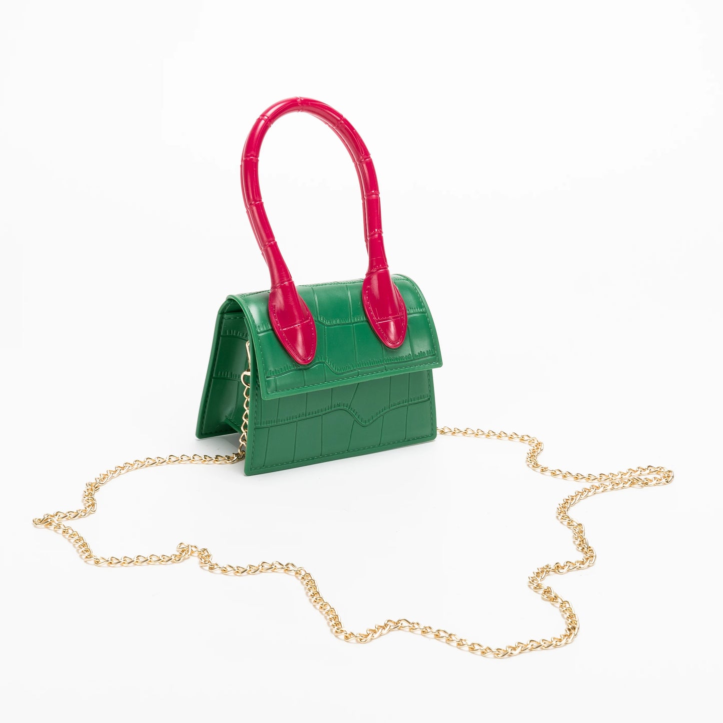 Vibrant Crocodile Pattern Jelly Mini Purse