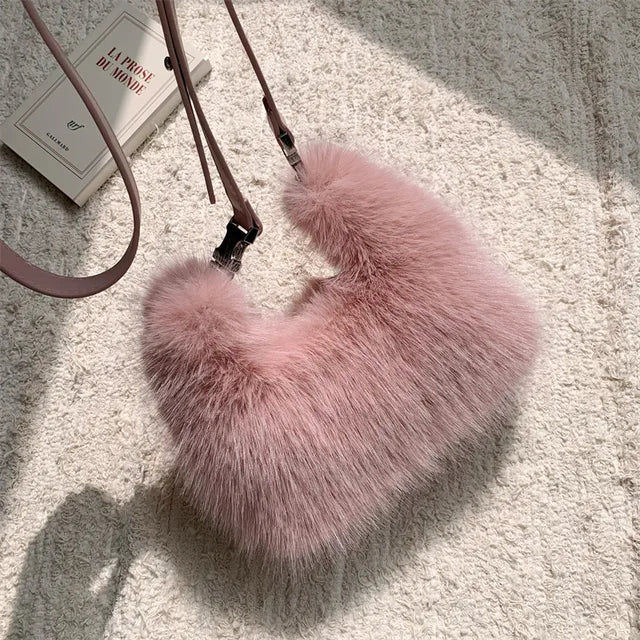 Furry Chic Shoulder Bag