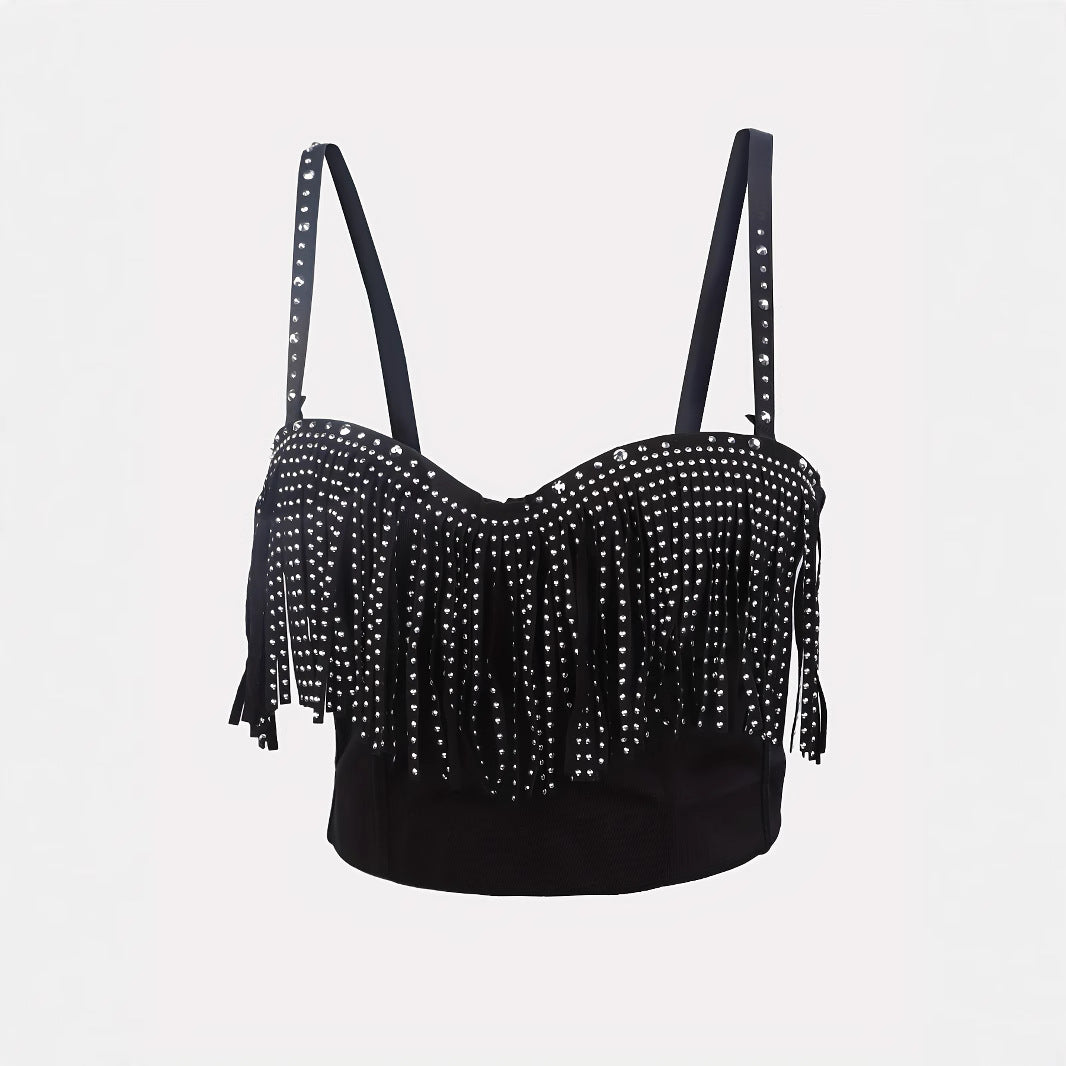 Sexy Temptation Fitted Bustier with Built-in Pads and Gathered Design