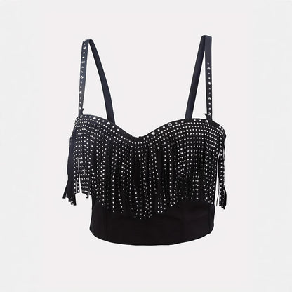 Bustier ajustado con relleno incorporado y diseño fruncido de Sexy Temptation