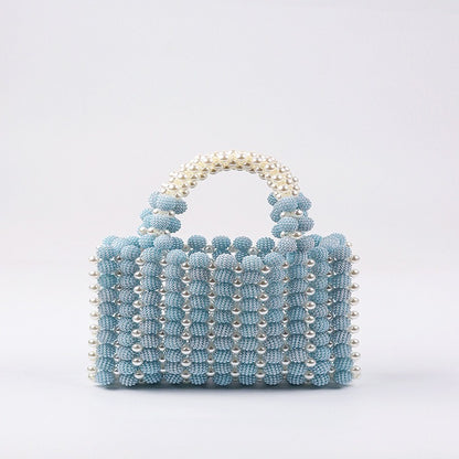 Bolso de perlas con forma de bola de arándano