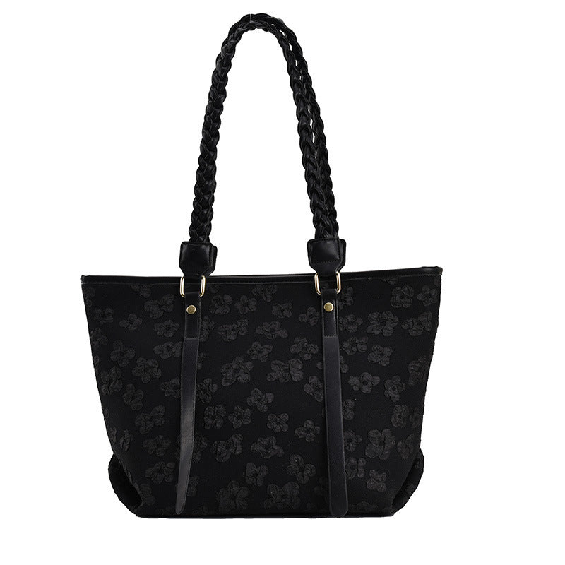 SpringBloom Braided Shoulder Bag