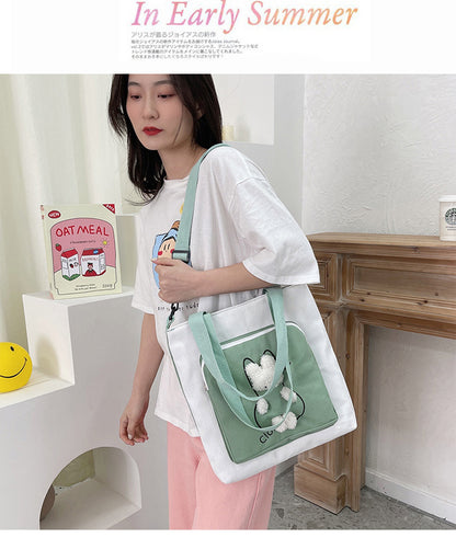 K-Play Canvas Shoulder Bag - BAGMODA
