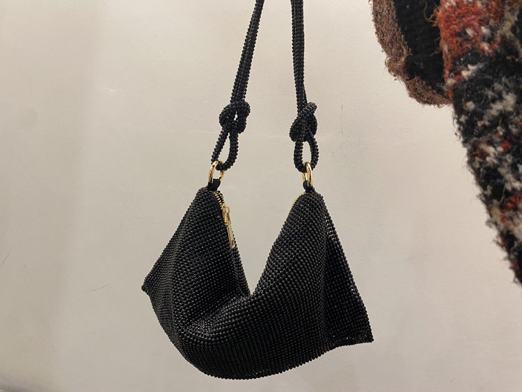 GlitzGlow Rhinestone Underarm Bag