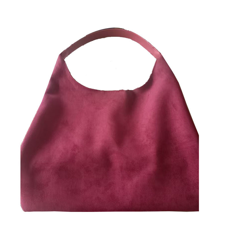Retro Chic Suede Carryall