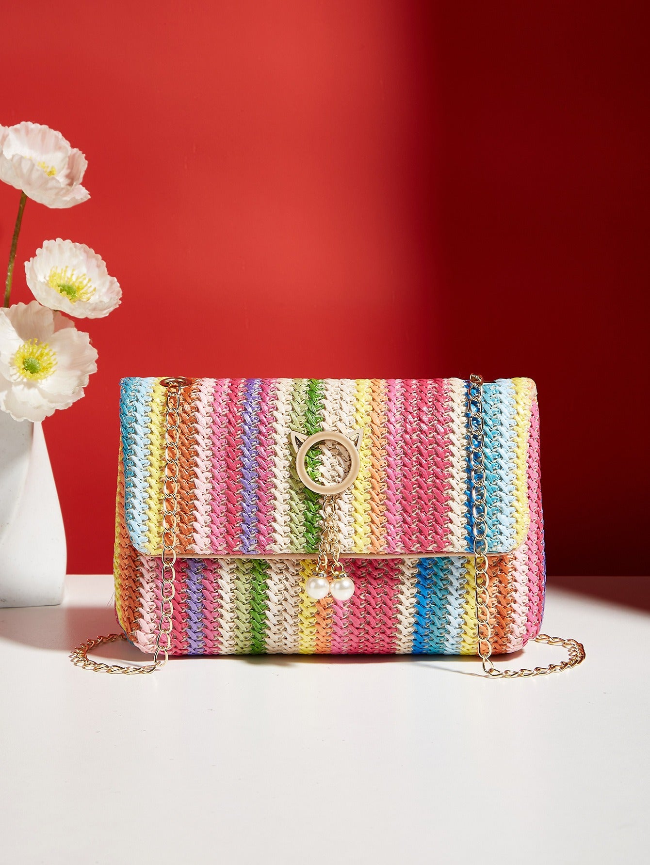 Charming Korean Straw Crossbody