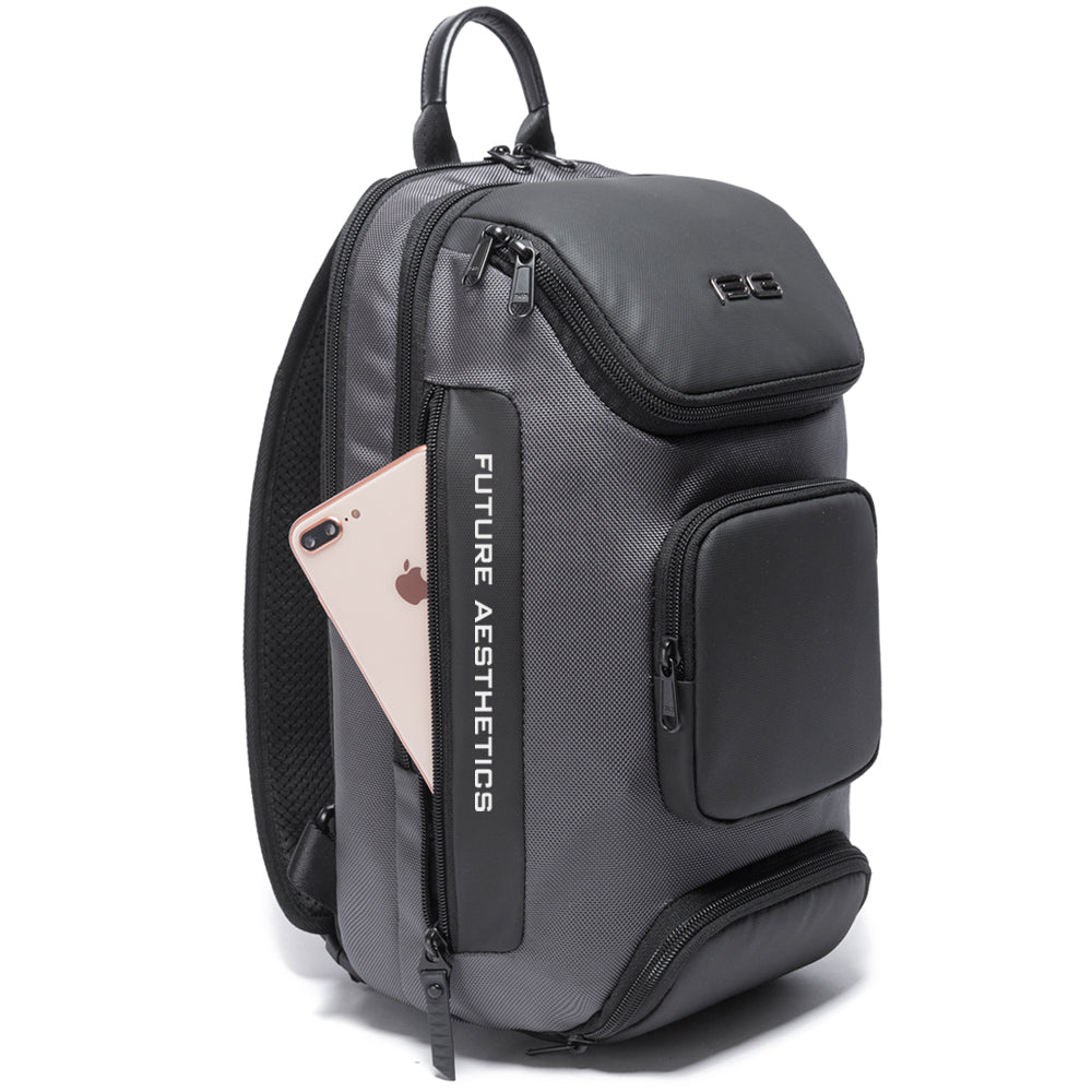 Slanted USB tech Messenger Bag