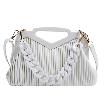 Bolsos plisados ​​triangulares 