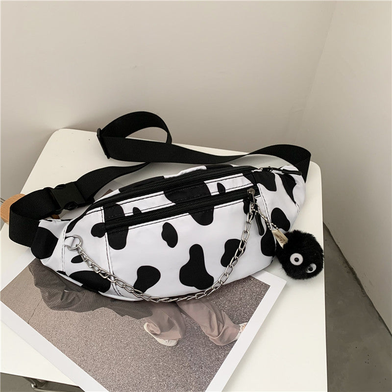 Japanese Cow Pattern Messenger Bag