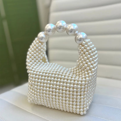 Pearl beaded Hobo - BAGMODA