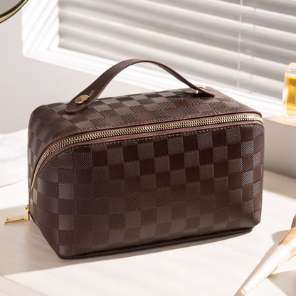 Checkered Pillow Makeup Bag - BAGMODA