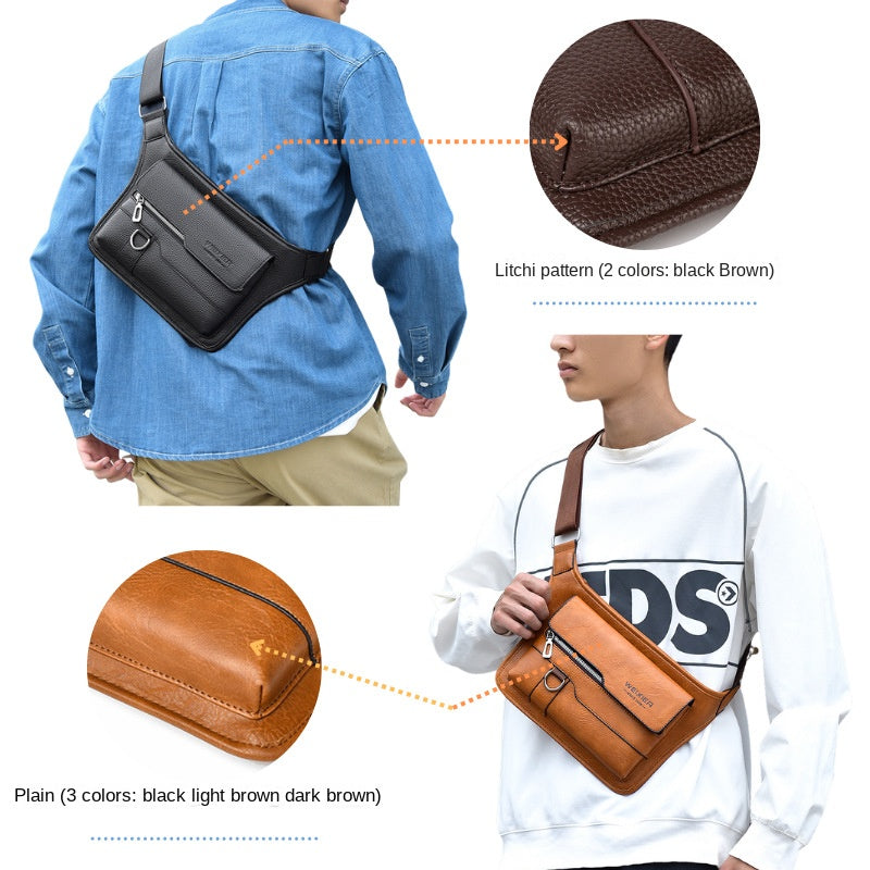 Men's waterproof chest bag
