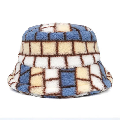 Panama Zebra Print Plush Velvet Hat - BAGMODA
