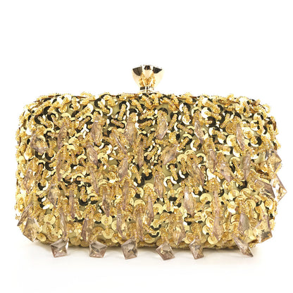 Bead Embroidery Sequin Evening Bag - BAGMODA